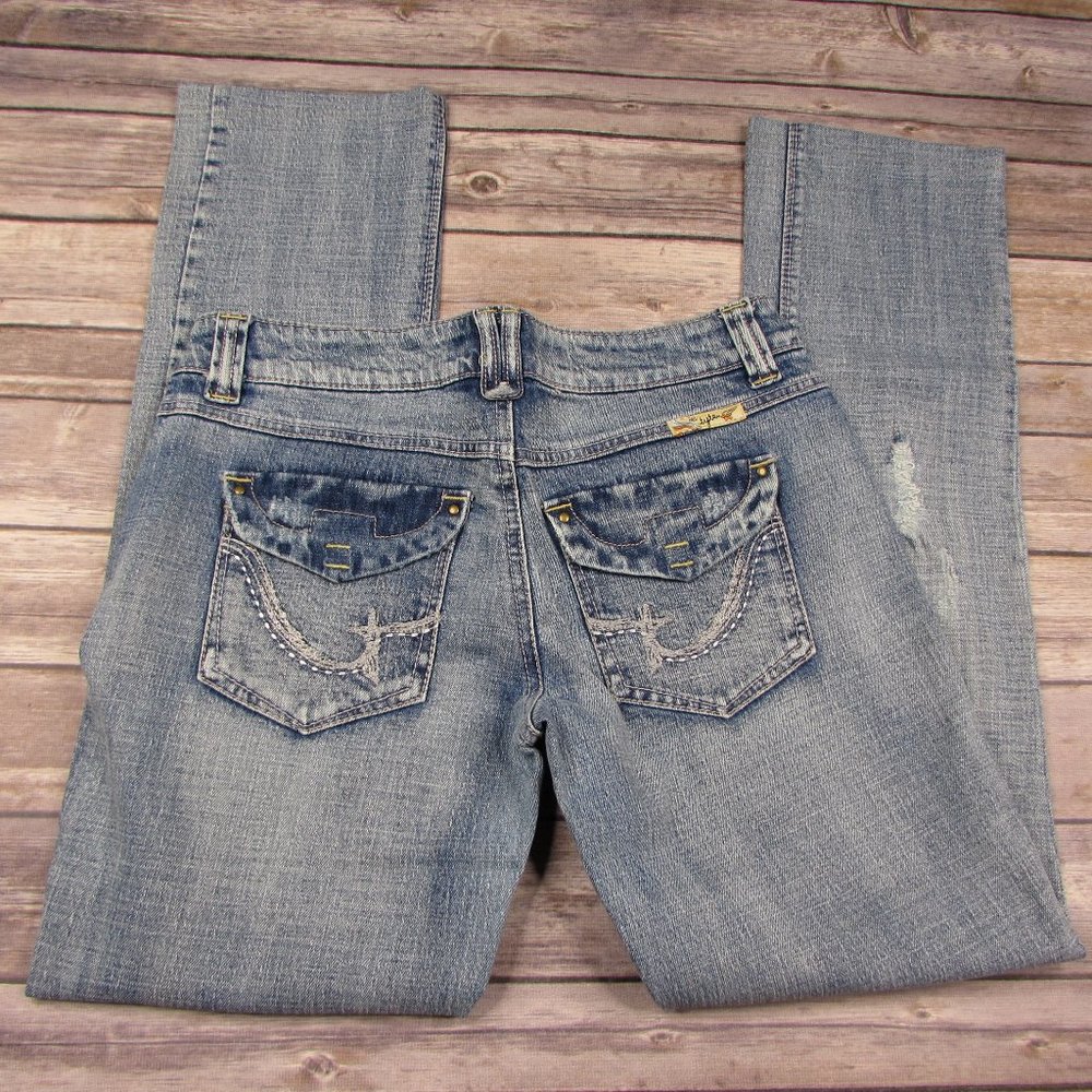 Tyte Distressed Denim Jeans Size 5